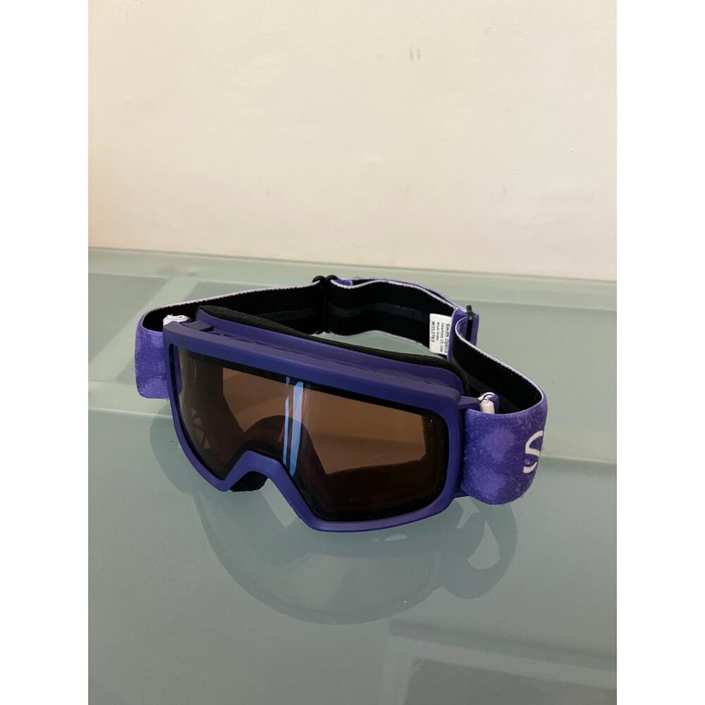 smith kids junior ski snowboard winter snow goggles orange lens purple frame